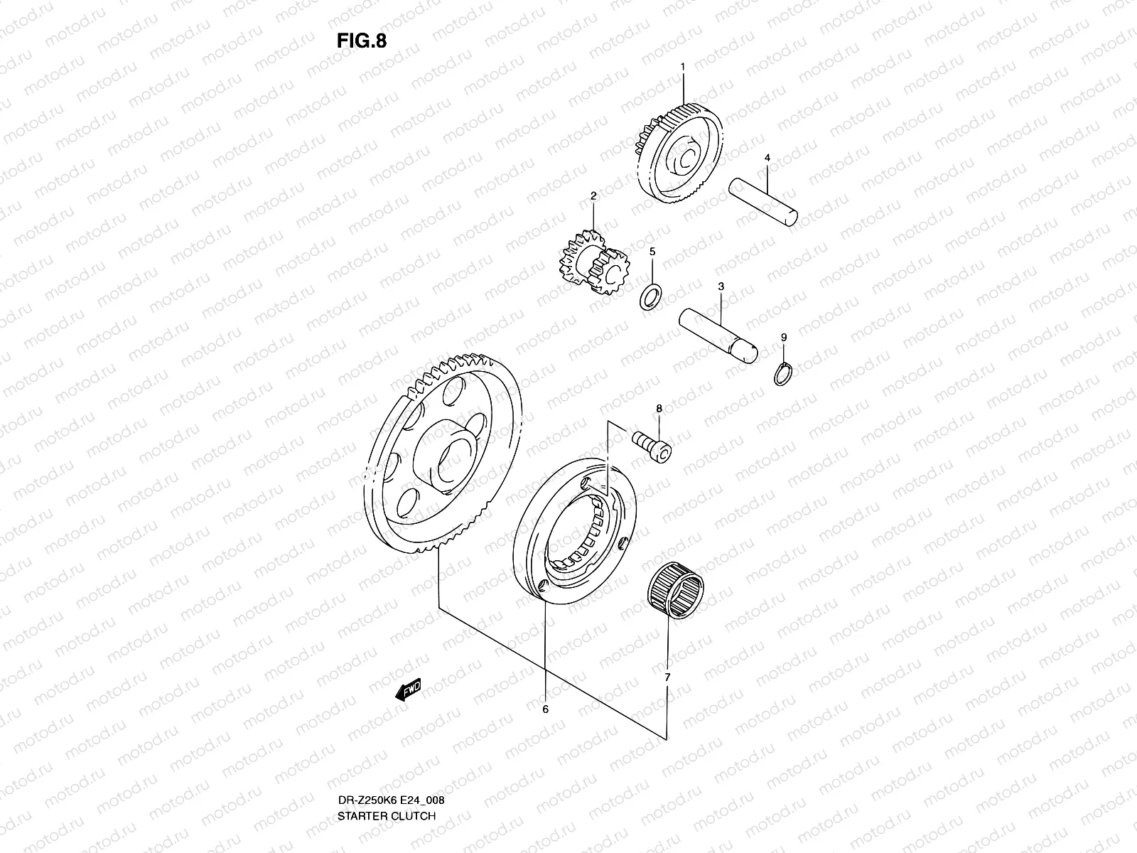 8 - STARTER CLUTCH