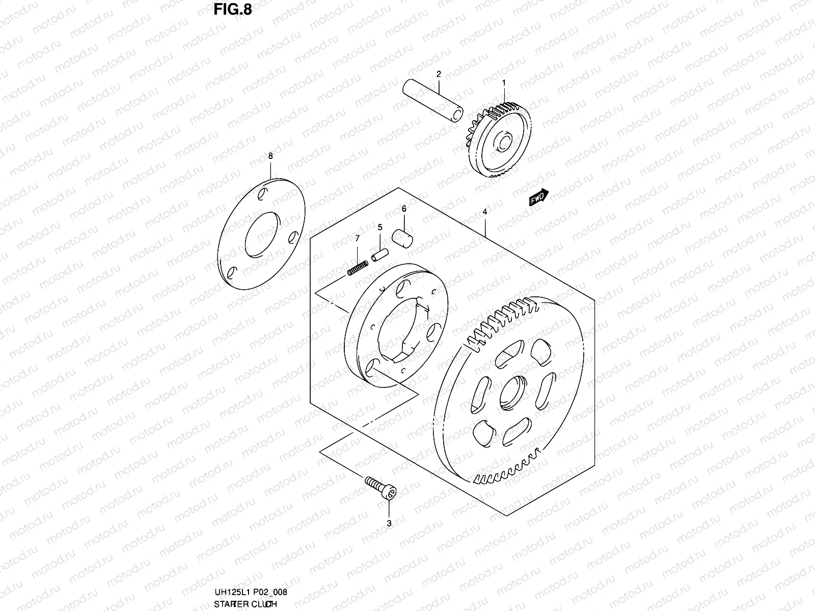 8 - STARTER CLUTCH