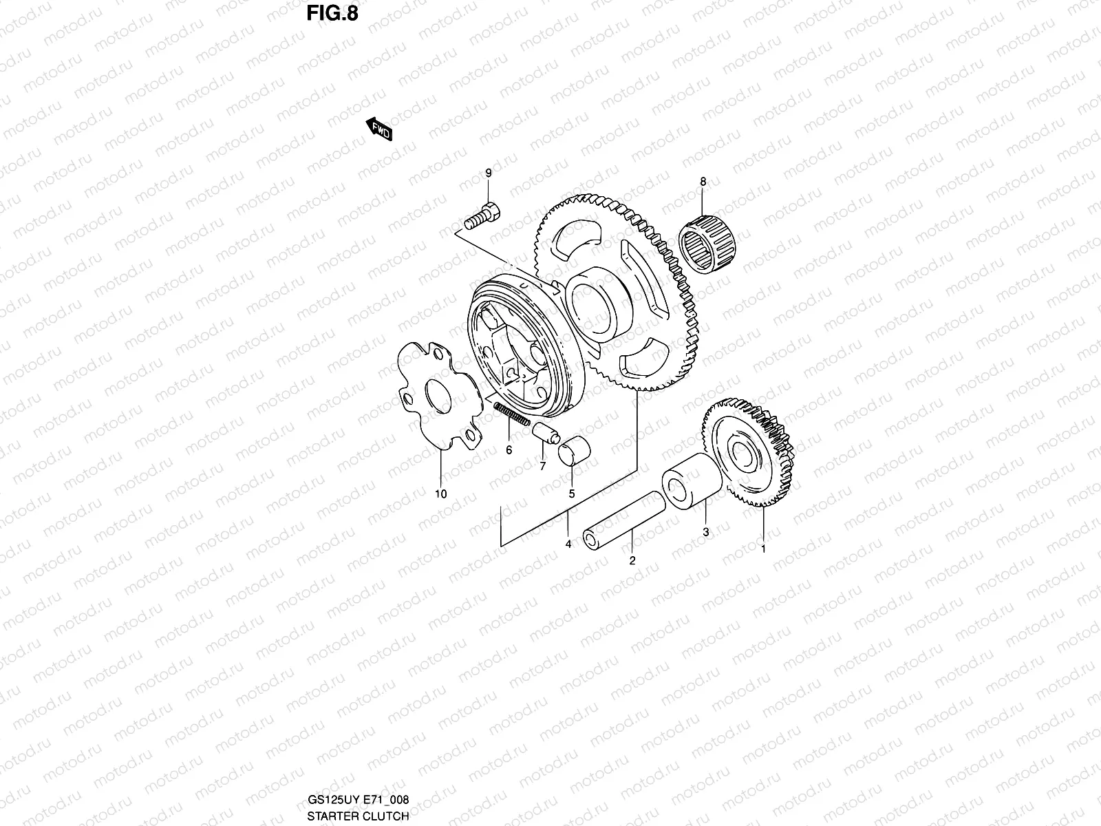 8 - STARTER CLUTCH