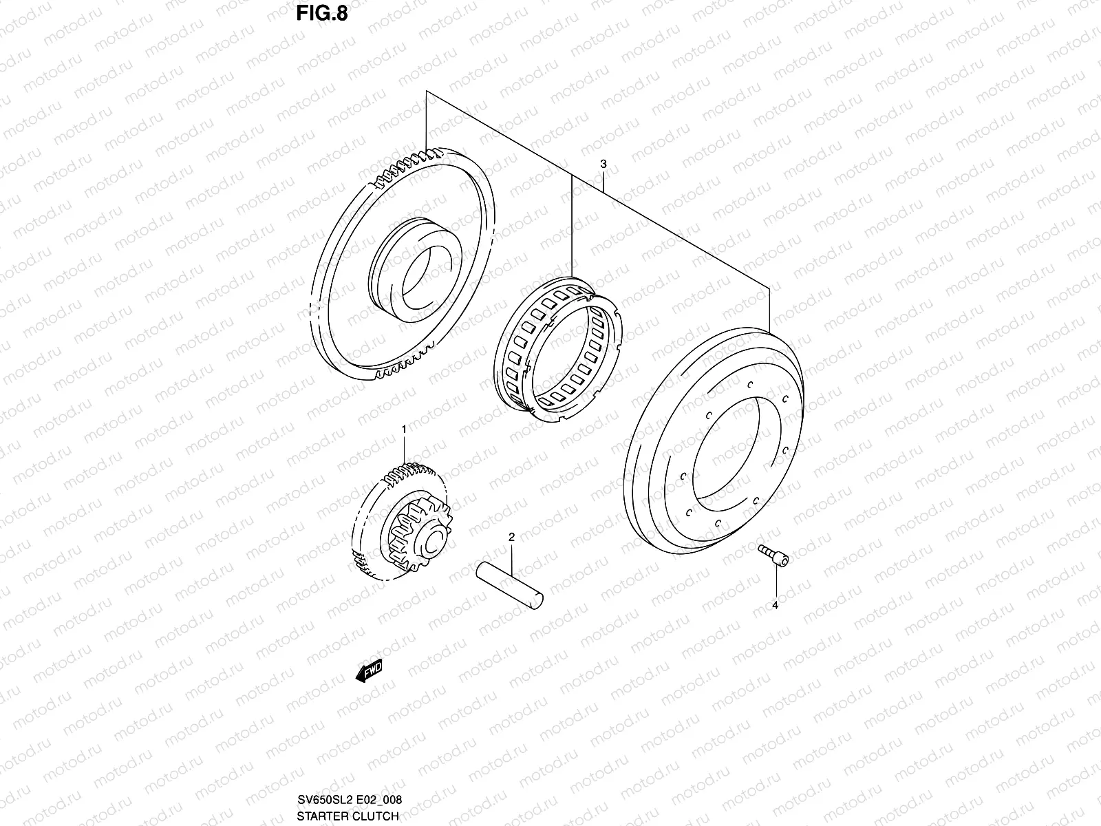 8 - STARTER CLUTCH