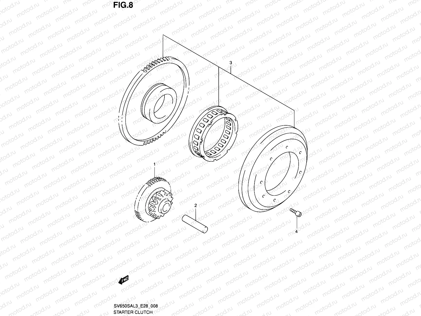 8 - STARTER CLUTCH