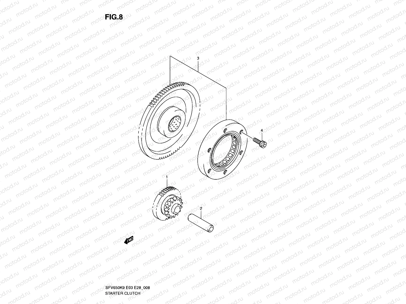 8 - STARTER CLUTCH