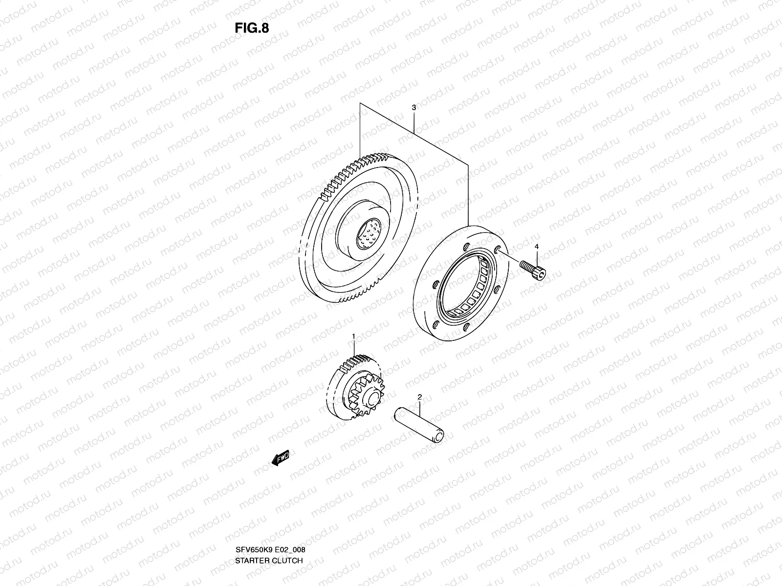 8 - STARTER CLUTCH