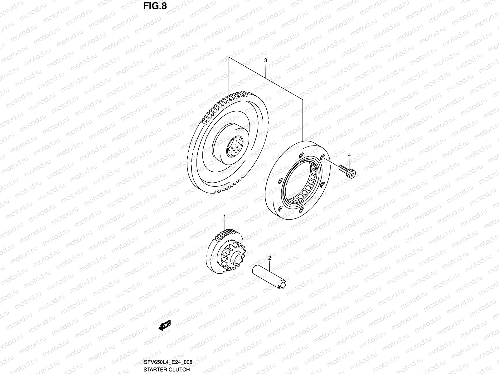 8 - STARTER CLUTCH