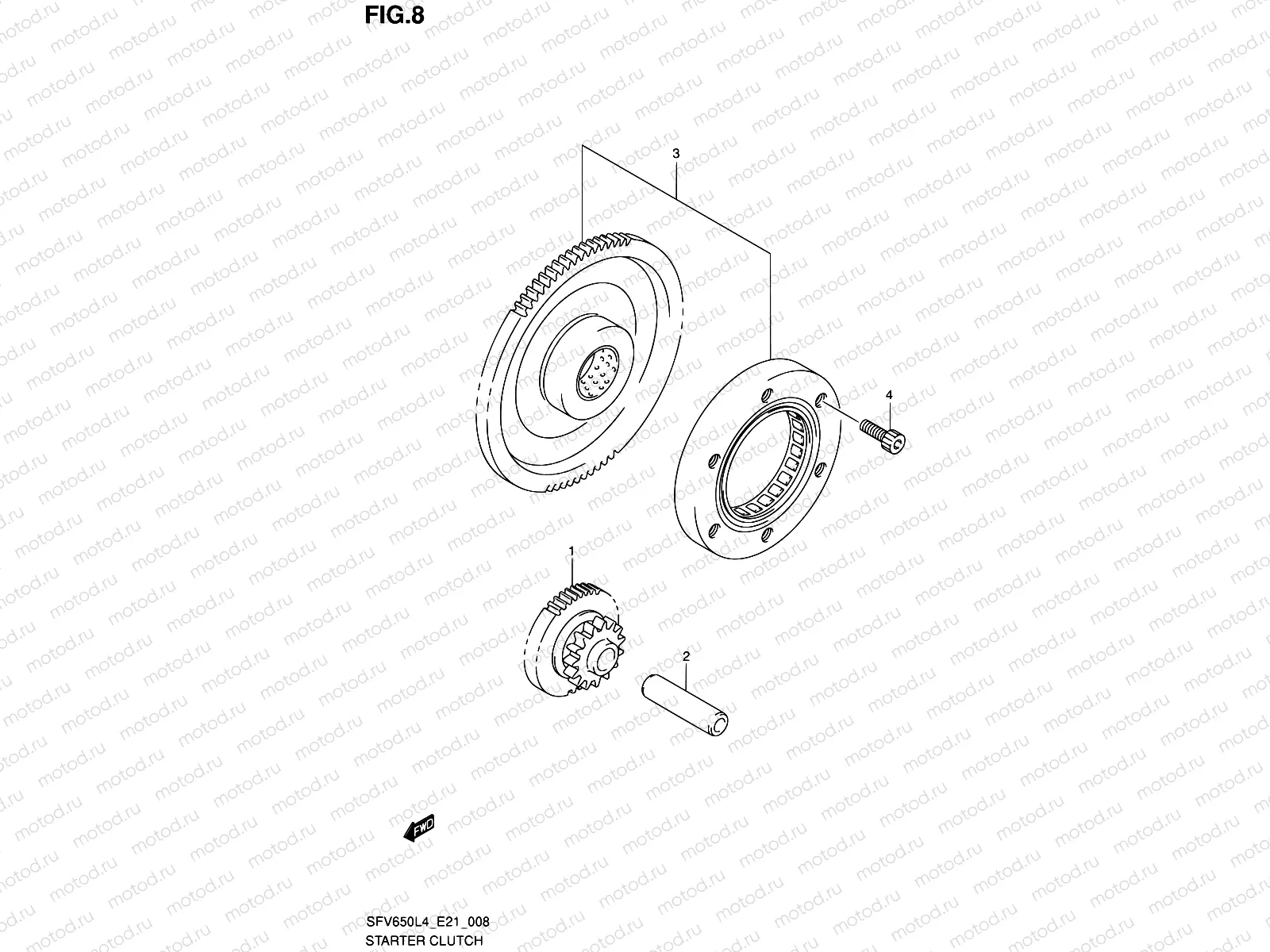 8 - STARTER CLUTCH