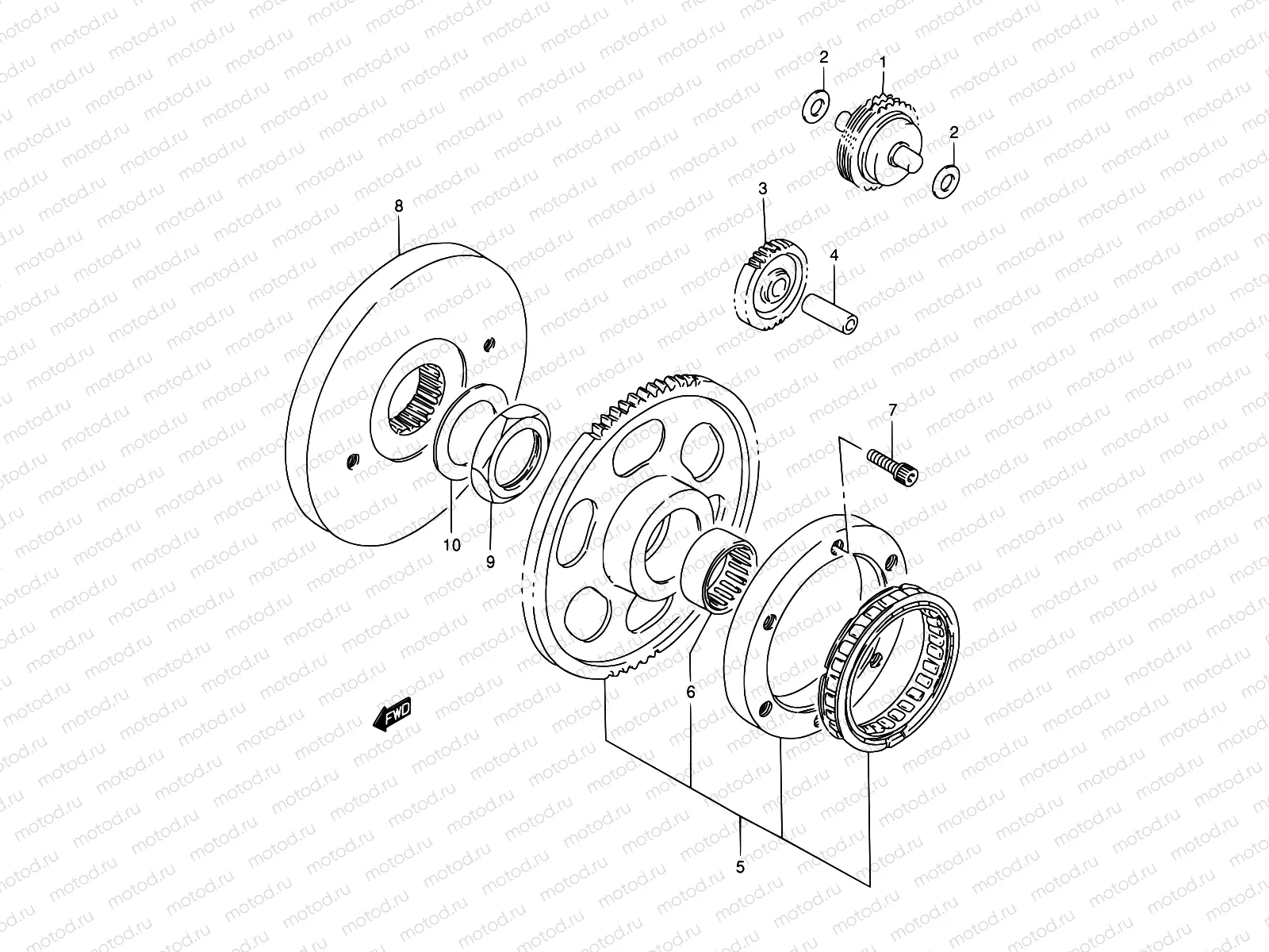 8 - STARTER CLUTCH