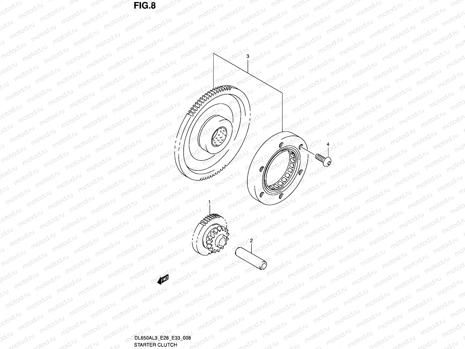 8 - STARTER CLUTCH
