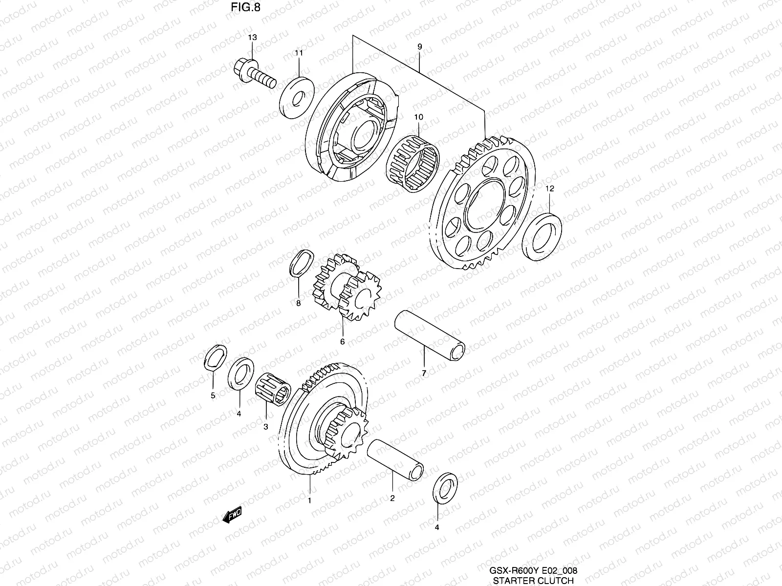 8 - STARTER CLUTCH