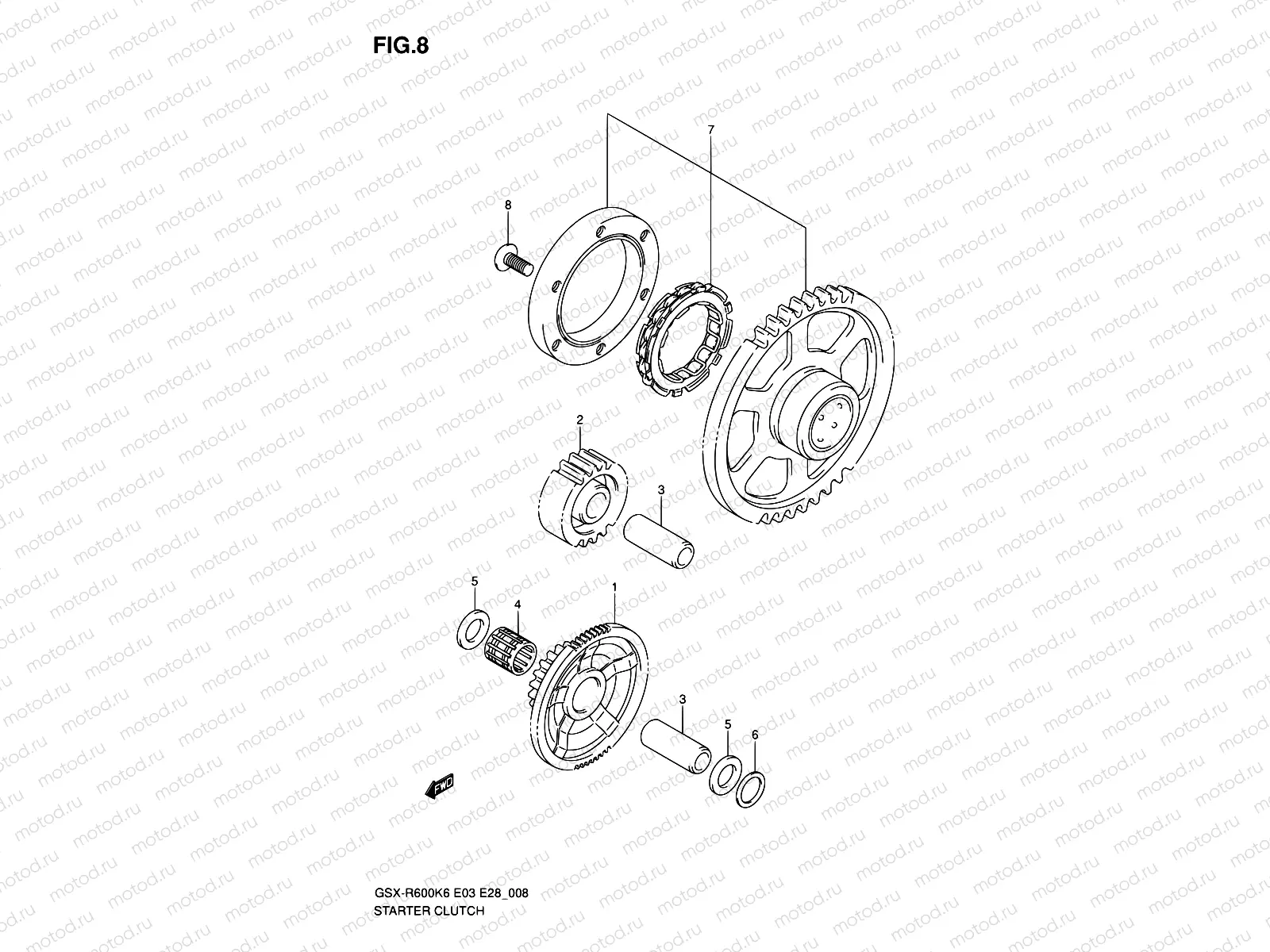 8 - STARTER CLUTCH