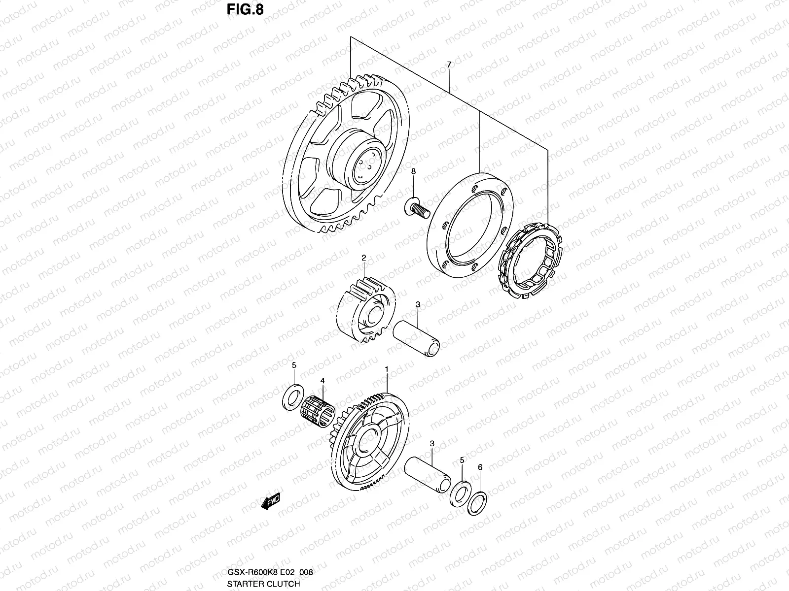 8 - STARTER CLUTCH