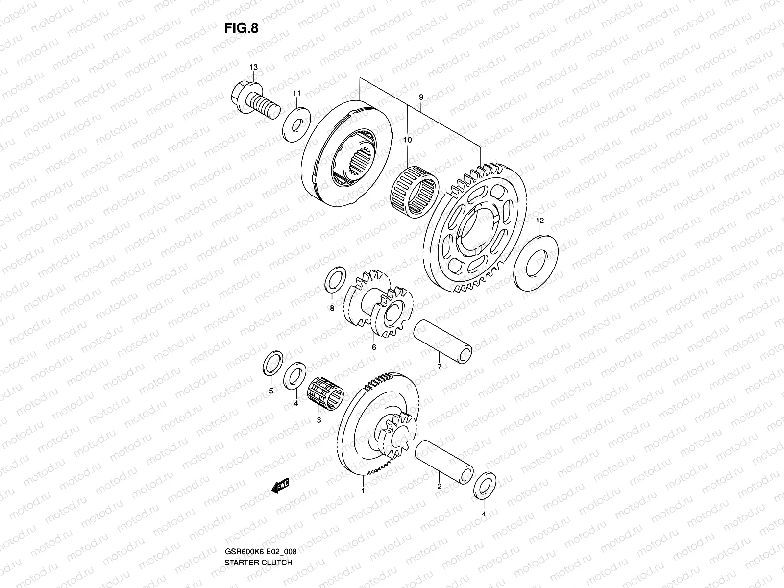 8 - STARTER CLUTCH