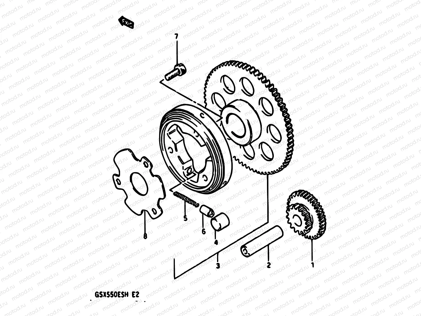 8 - STARTER CLUTCH