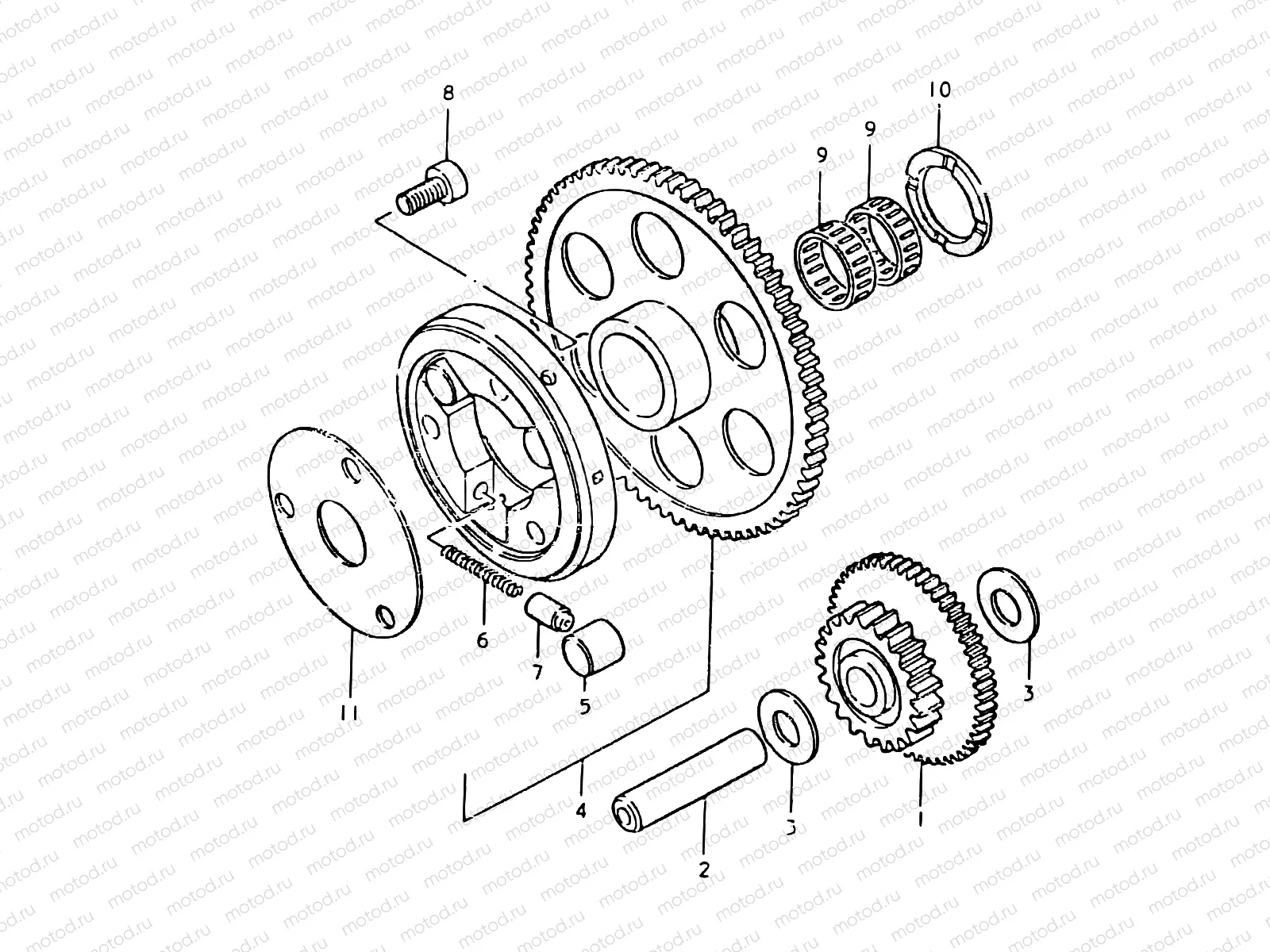 8 - STARTER CLUTCH
