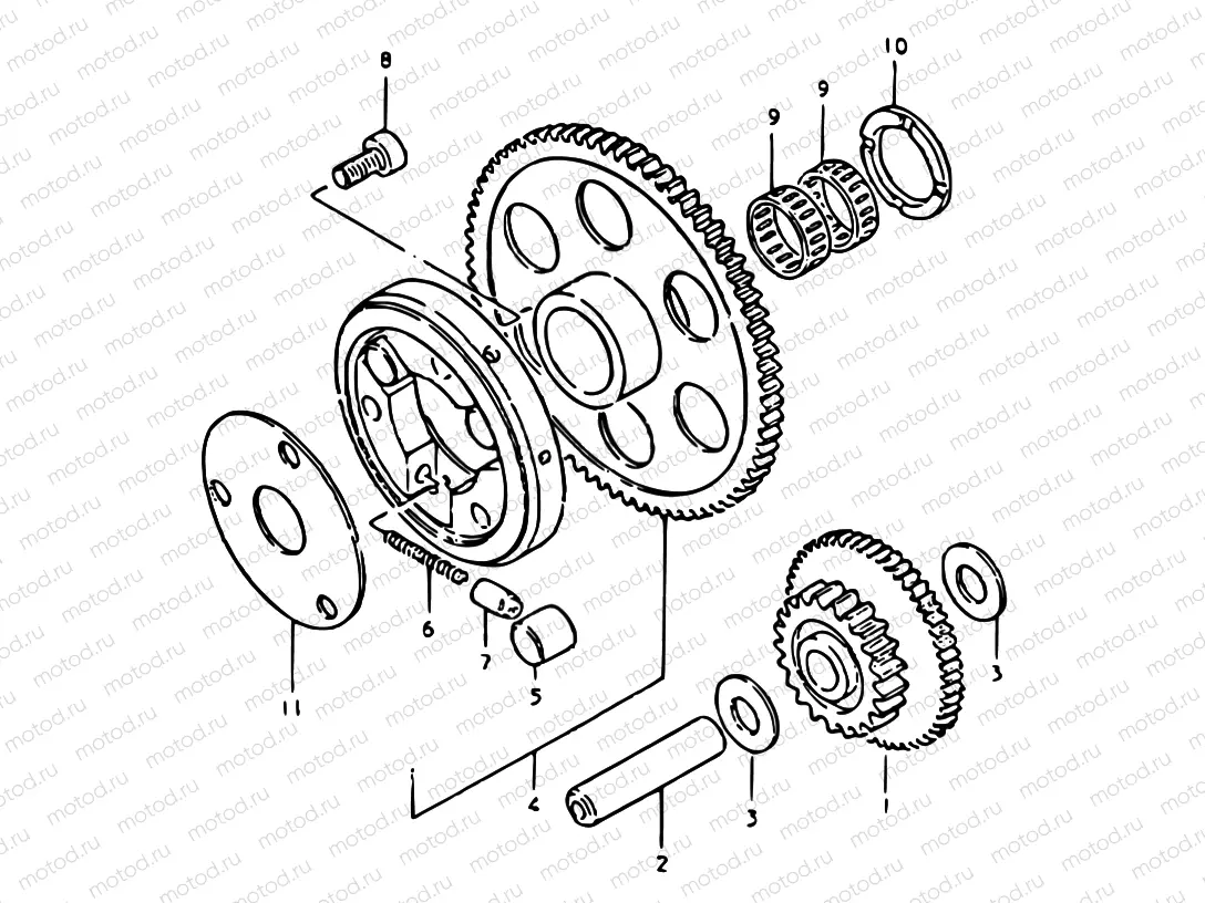 8 - STARTER CLUTCH
