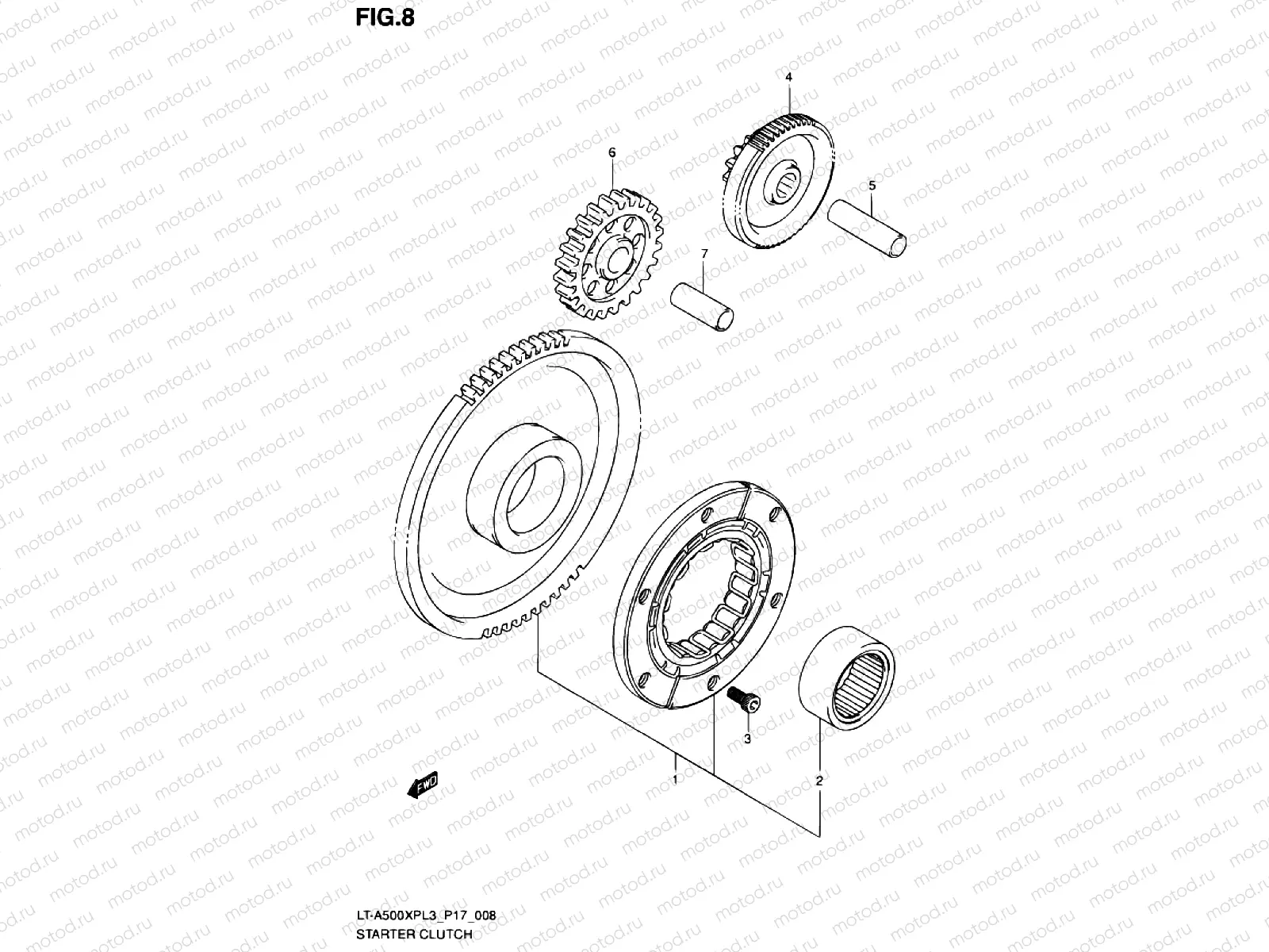 8 - STARTER CLUTCH