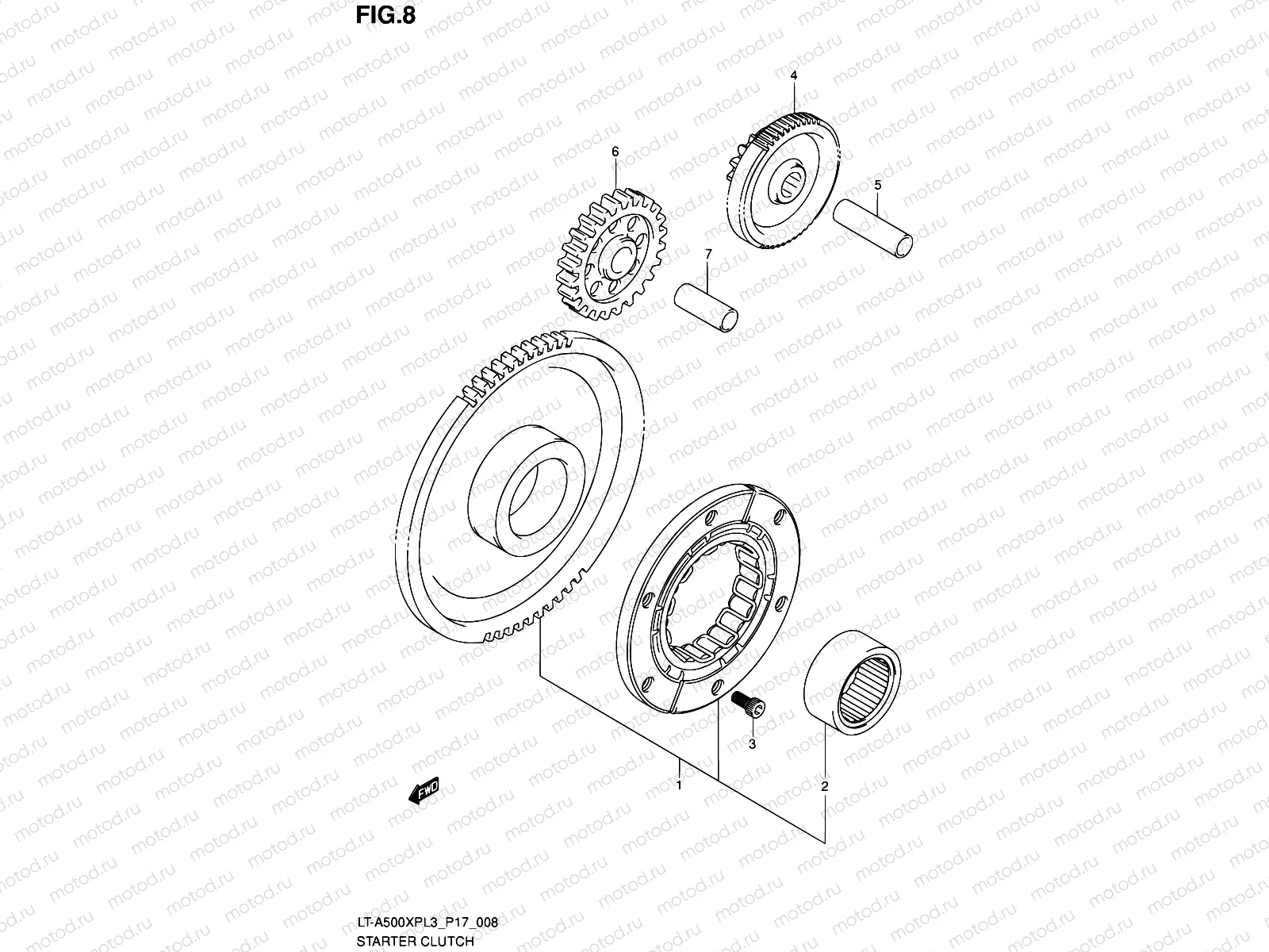 8 - STARTER CLUTCH