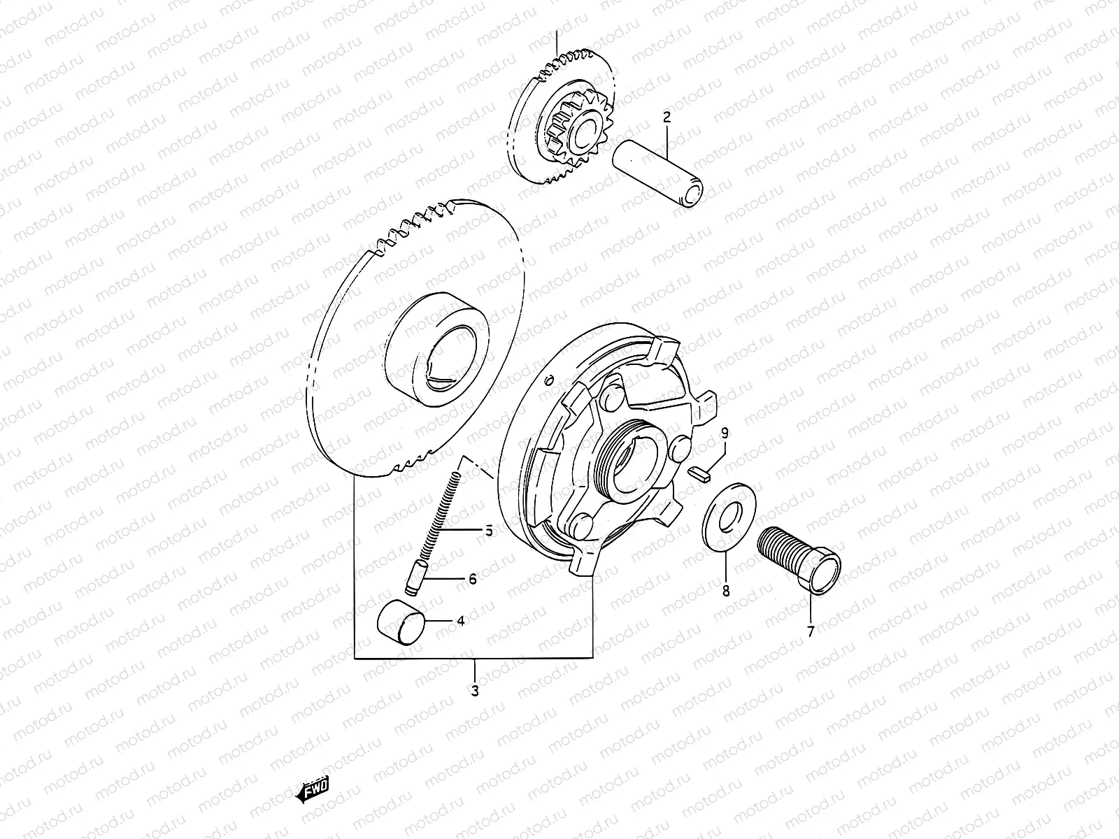 8 - STARTER CLUTCH