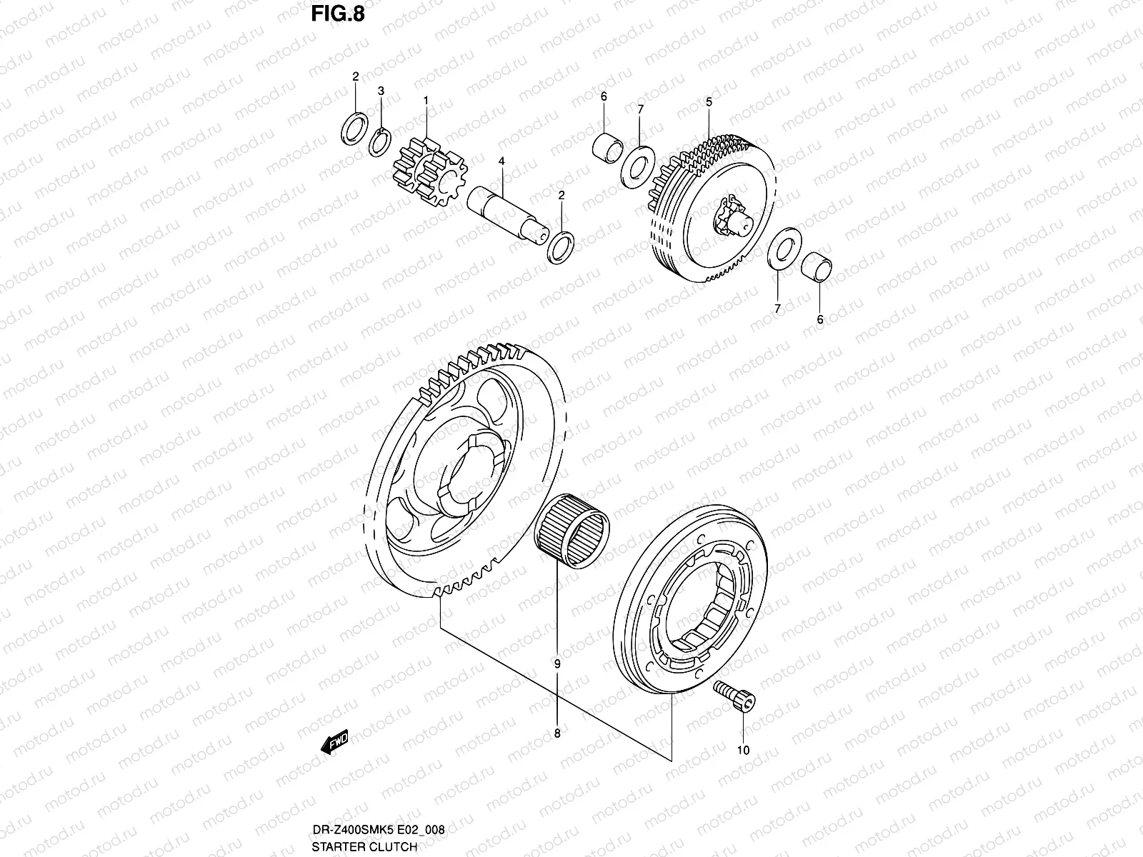 8 - STARTER CLUTCH