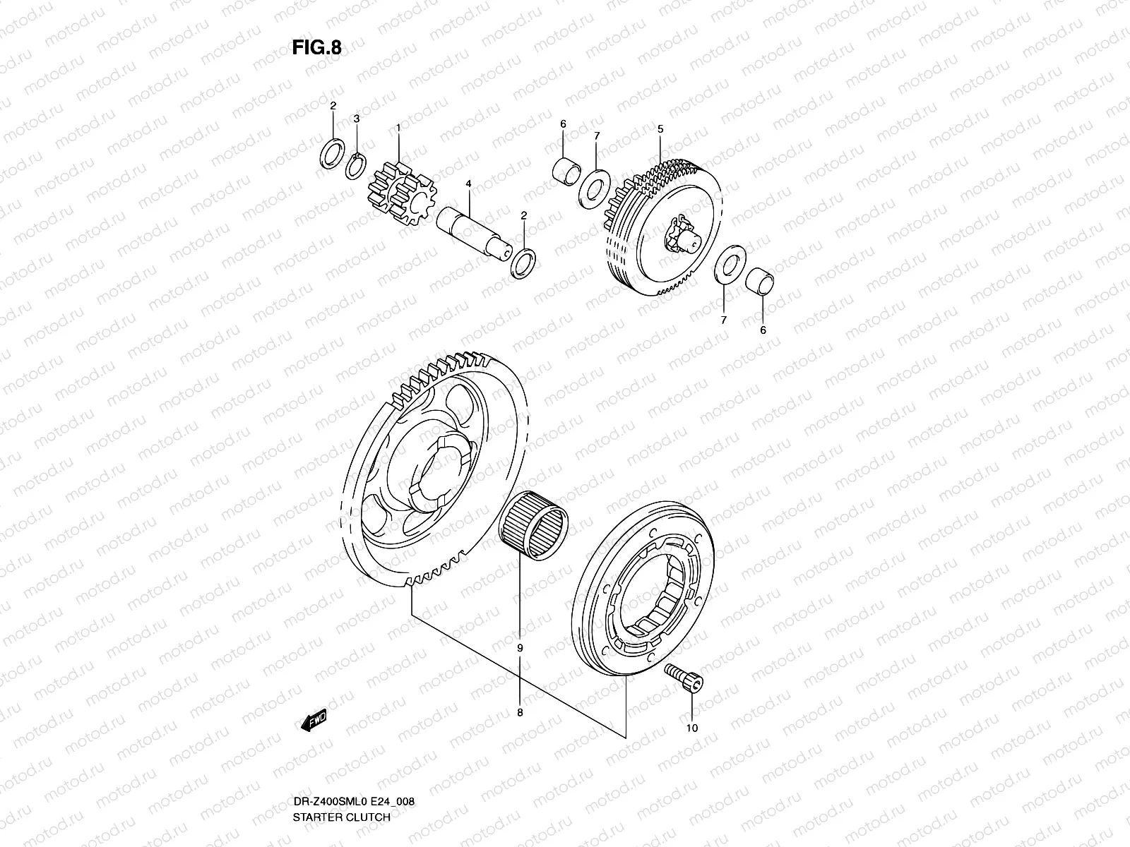 8 - STARTER CLUTCH