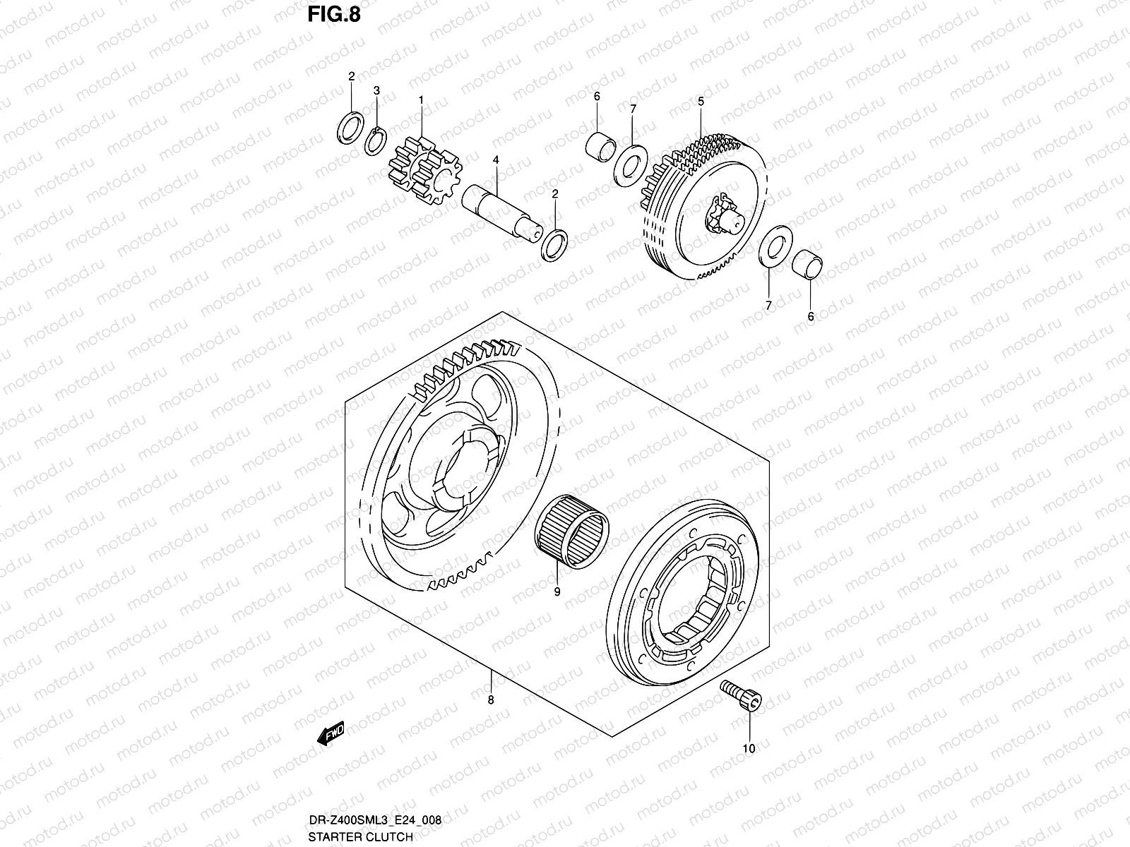 8 - STARTER CLUTCH