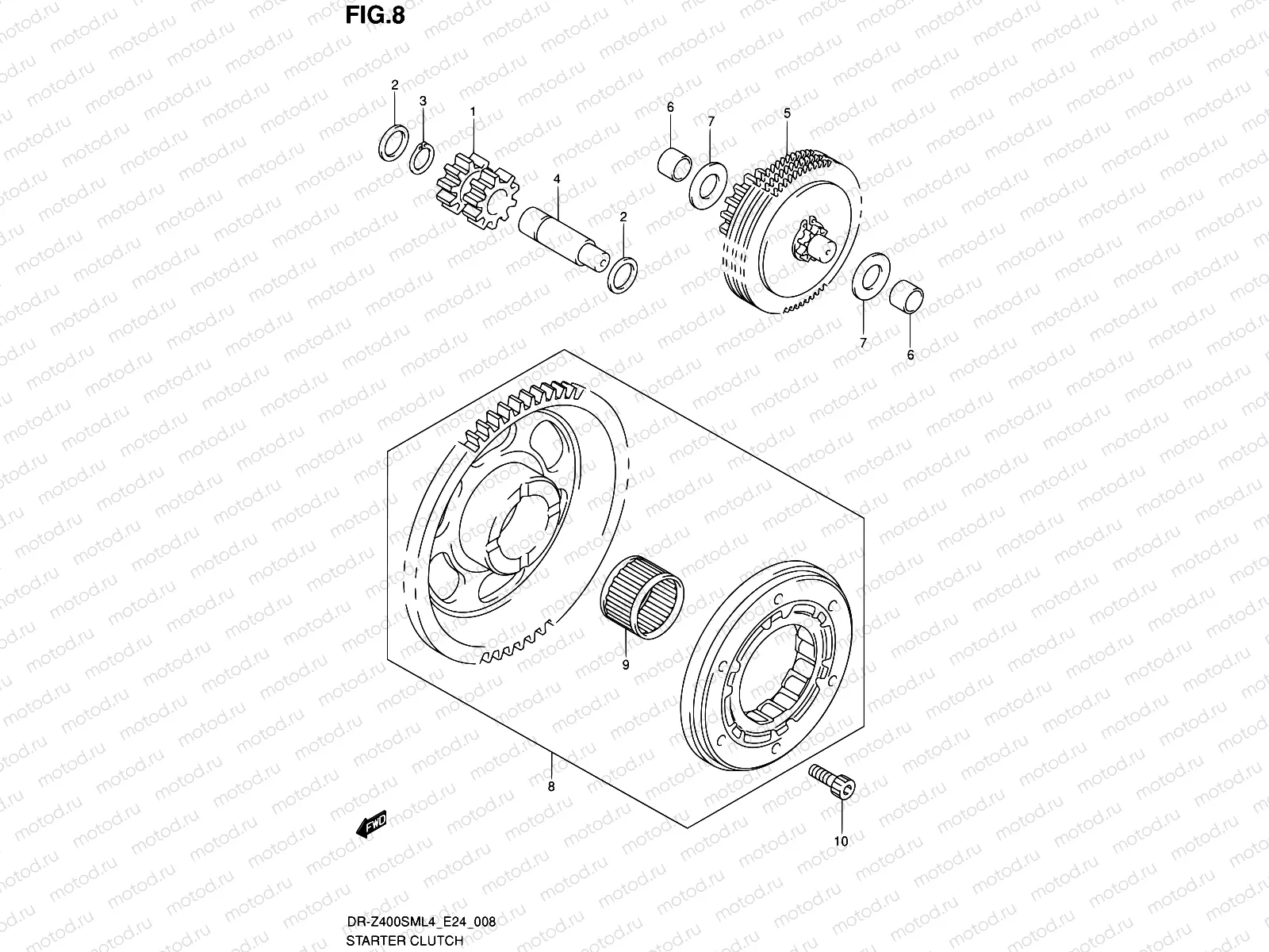 8 - STARTER CLUTCH