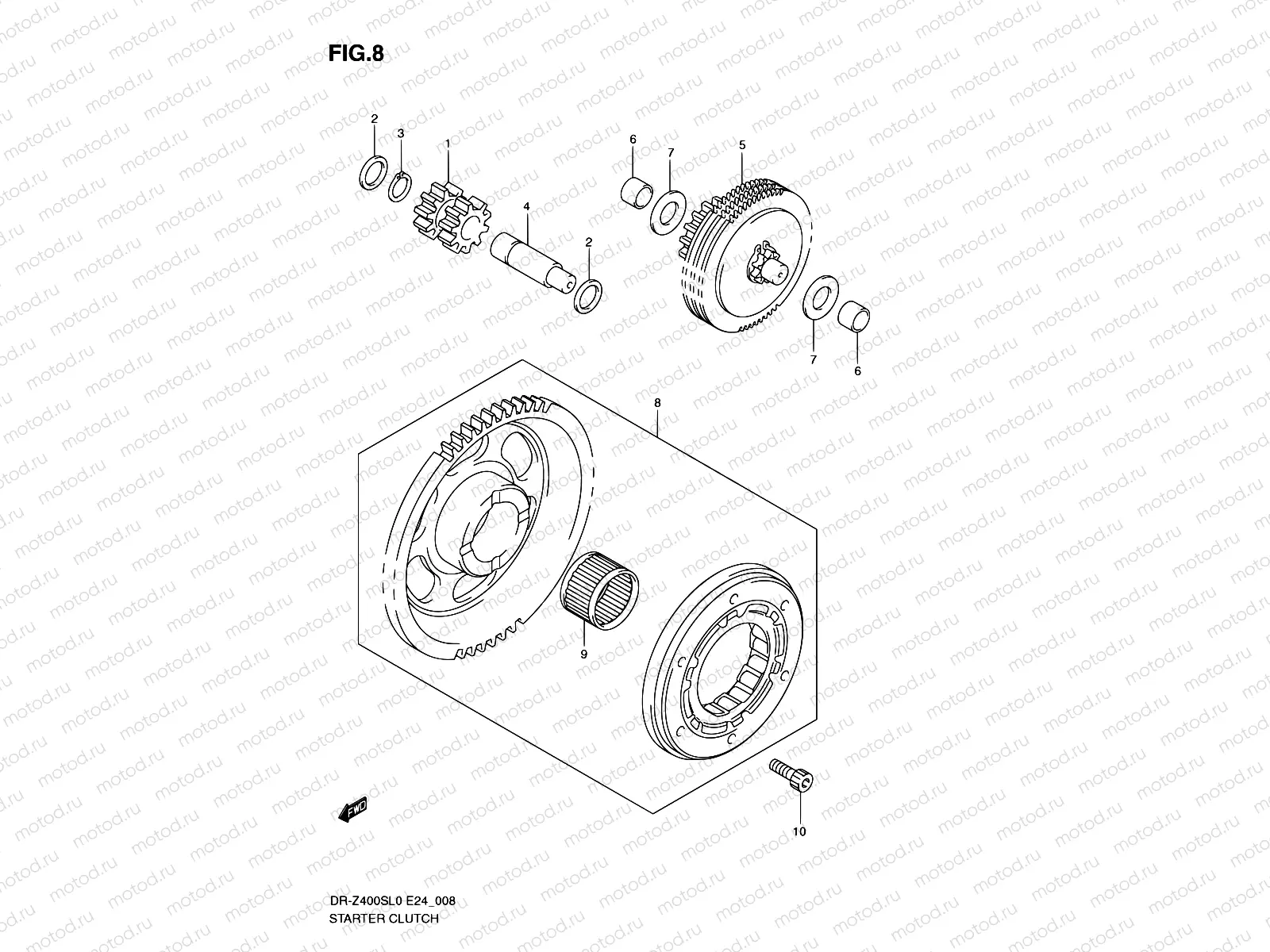 8 - STARTER CLUTCH