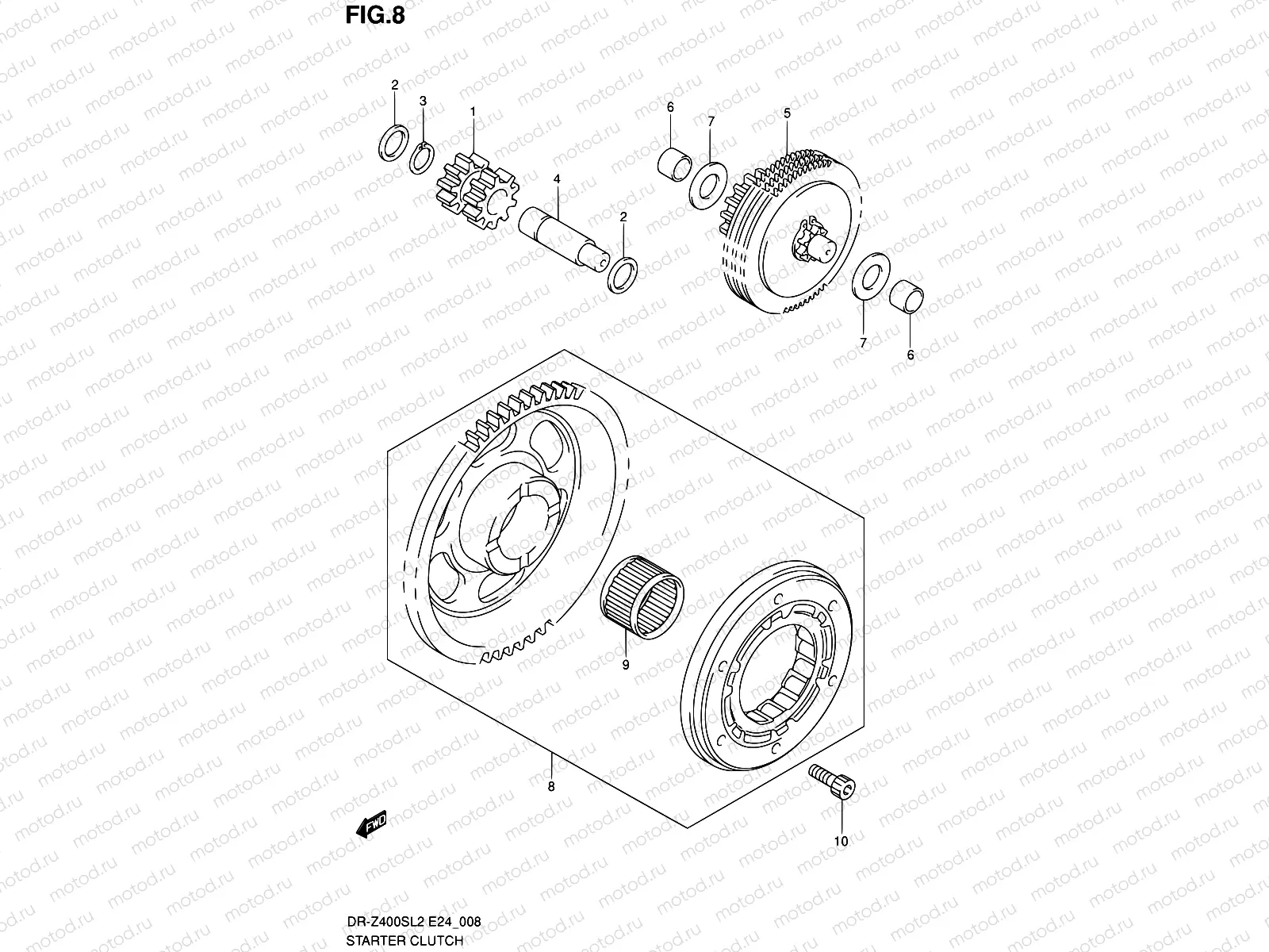 8 - STARTER CLUTCH