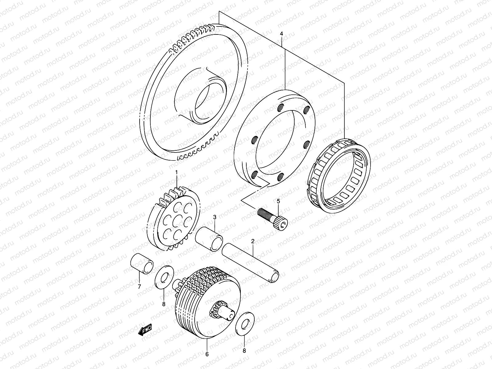 8 - STARTER CLUTCH