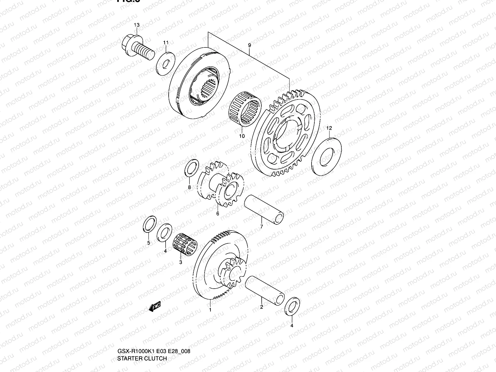 8 - STARTER CLUTCH