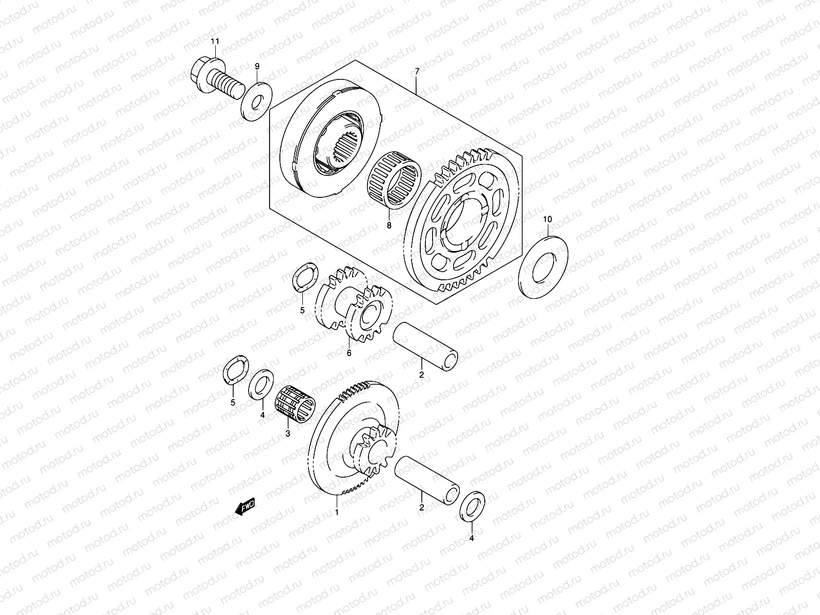 8 - STARTER CLUTCH