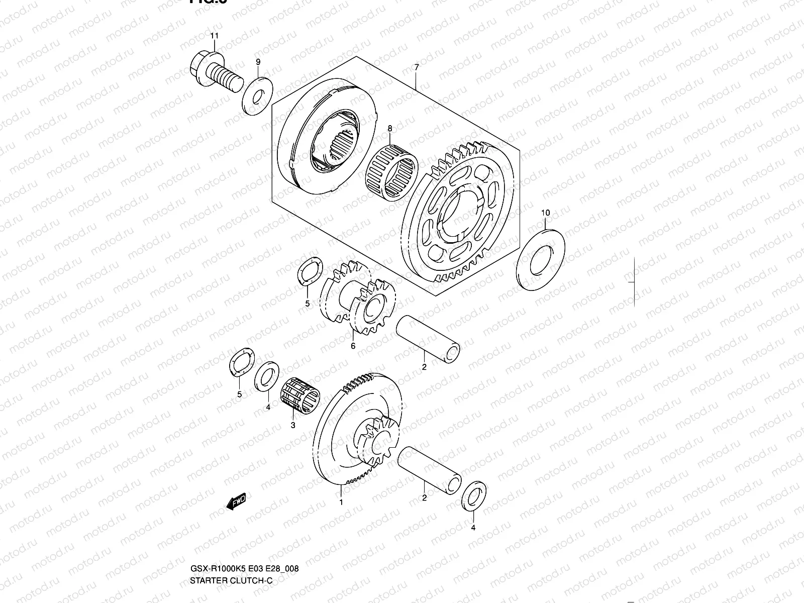 8 - STARTER CLUTCH