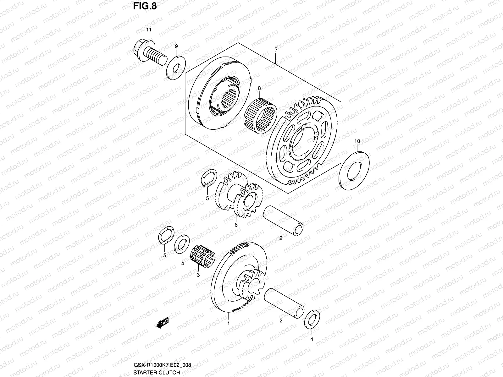 8 - STARTER CLUTCH