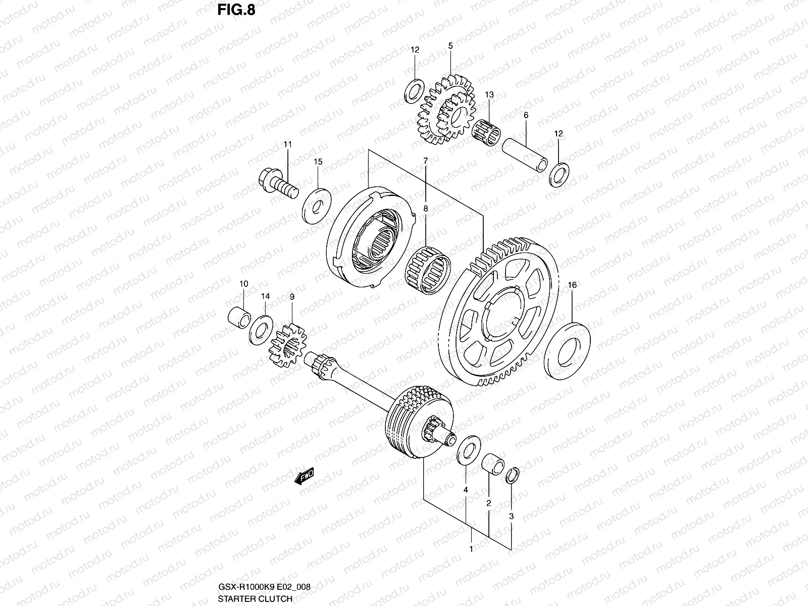 8 - STARTER CLUTCH