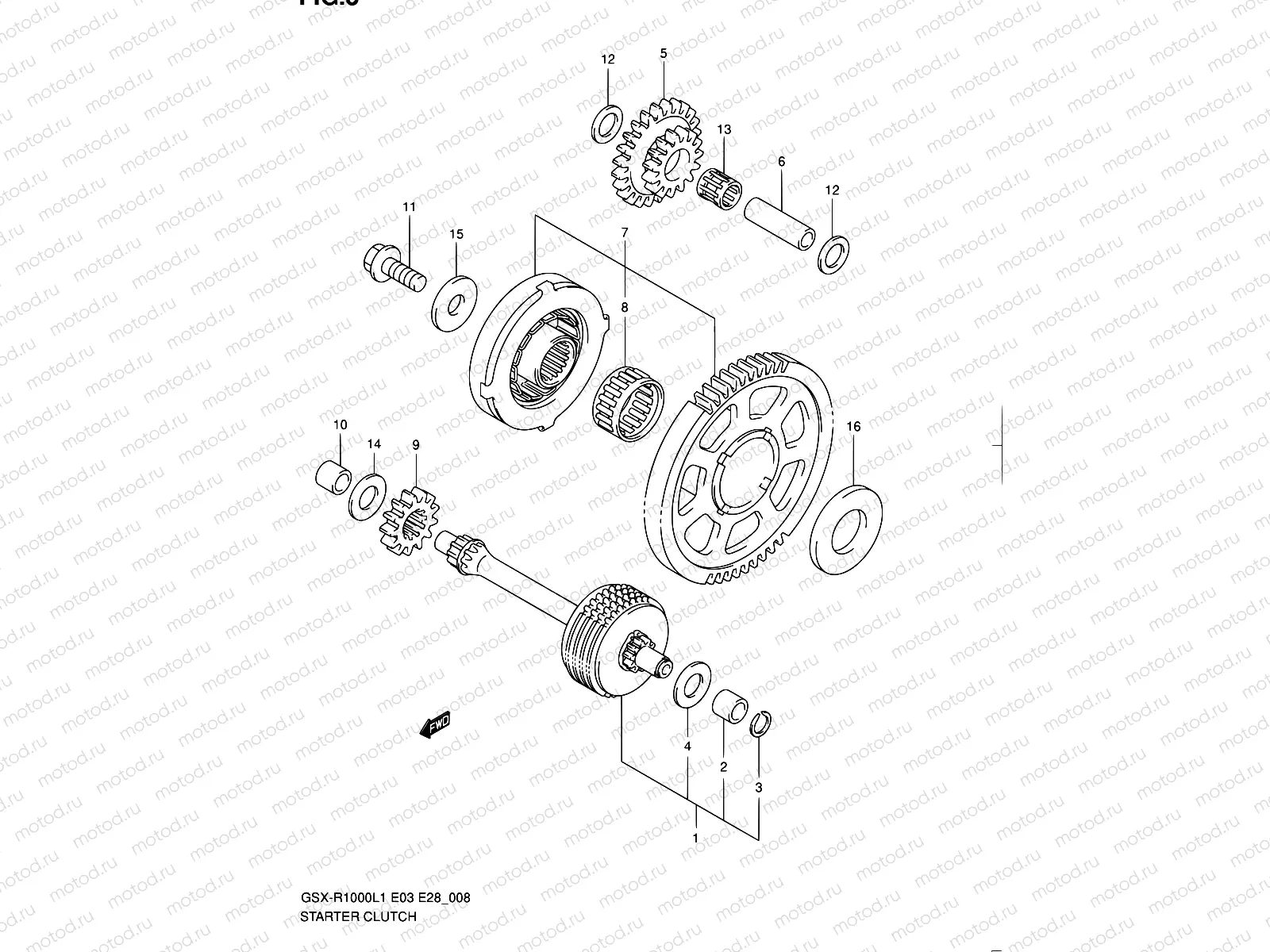 8 - STARTER CLUTCH