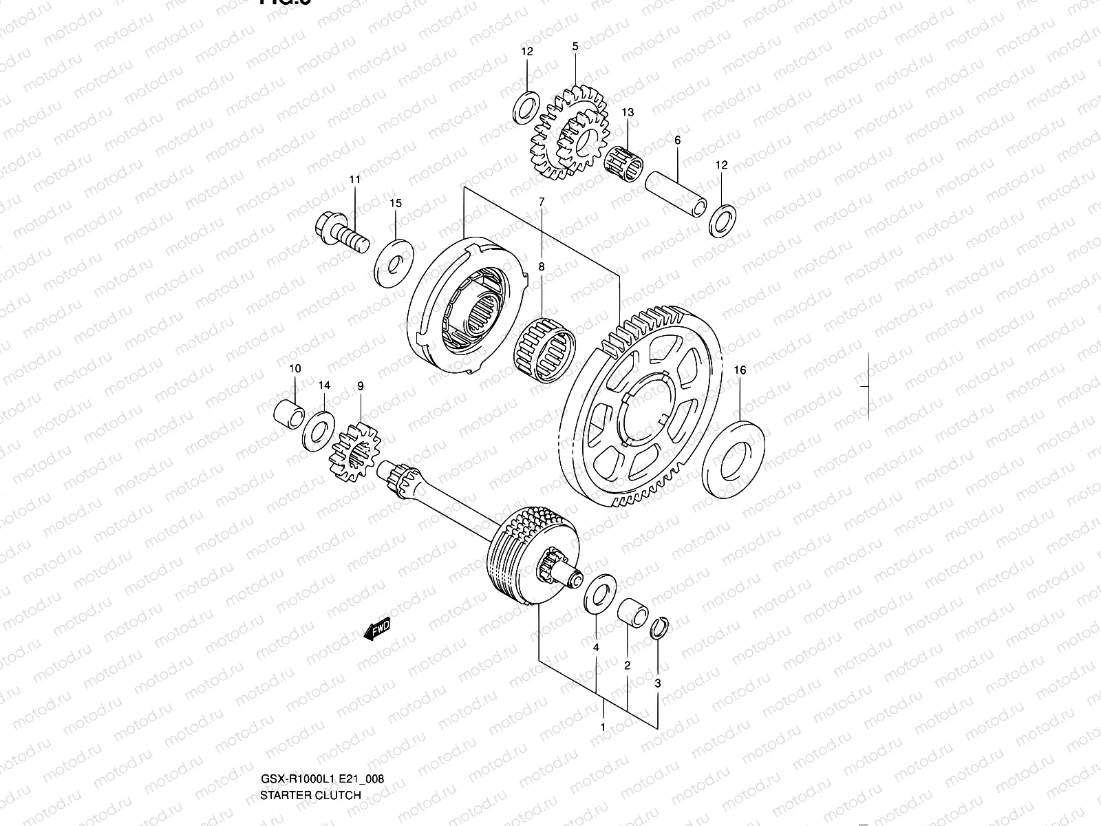 8 - STARTER CLUTCH