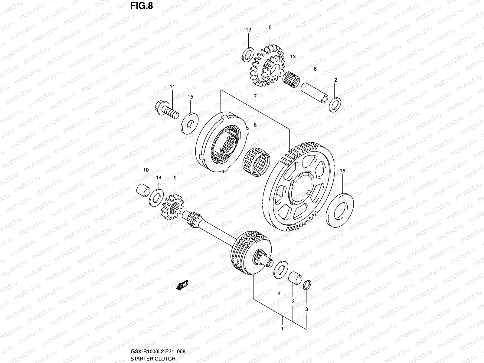 8 - STARTER CLUTCH