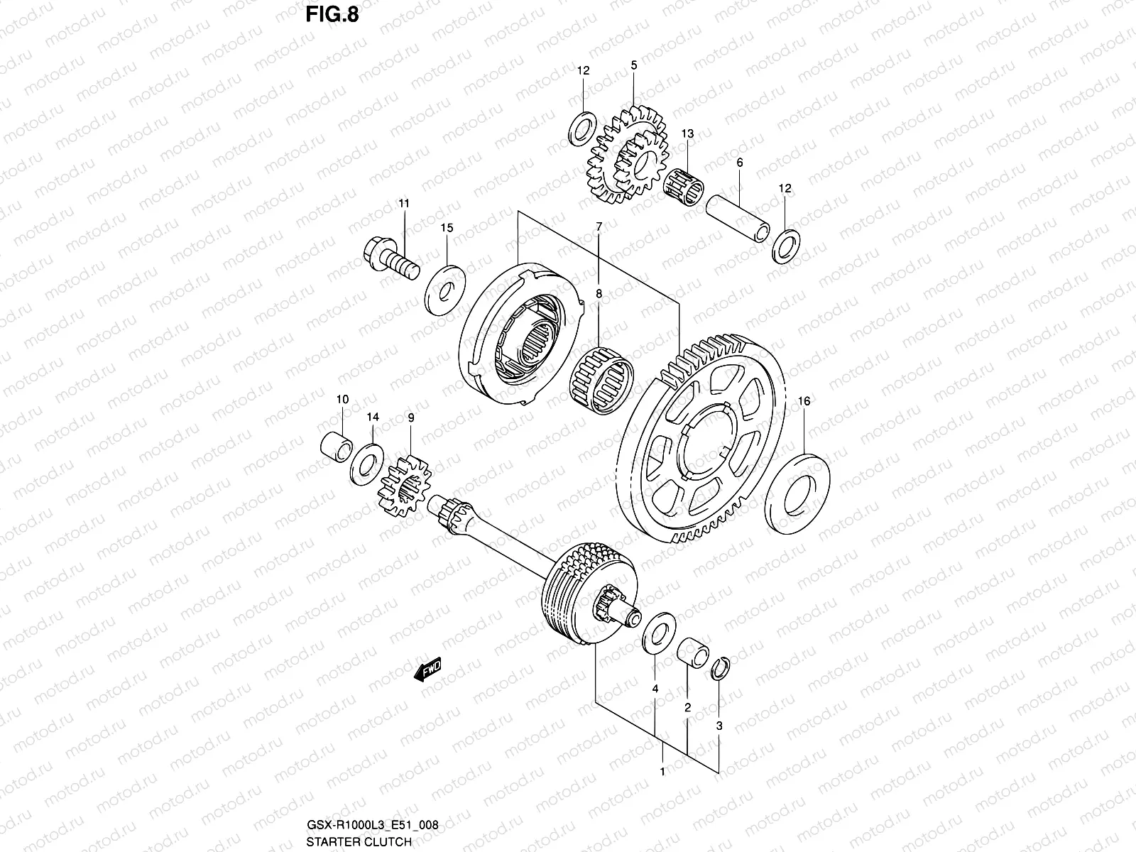 8 - STARTER CLUTCH