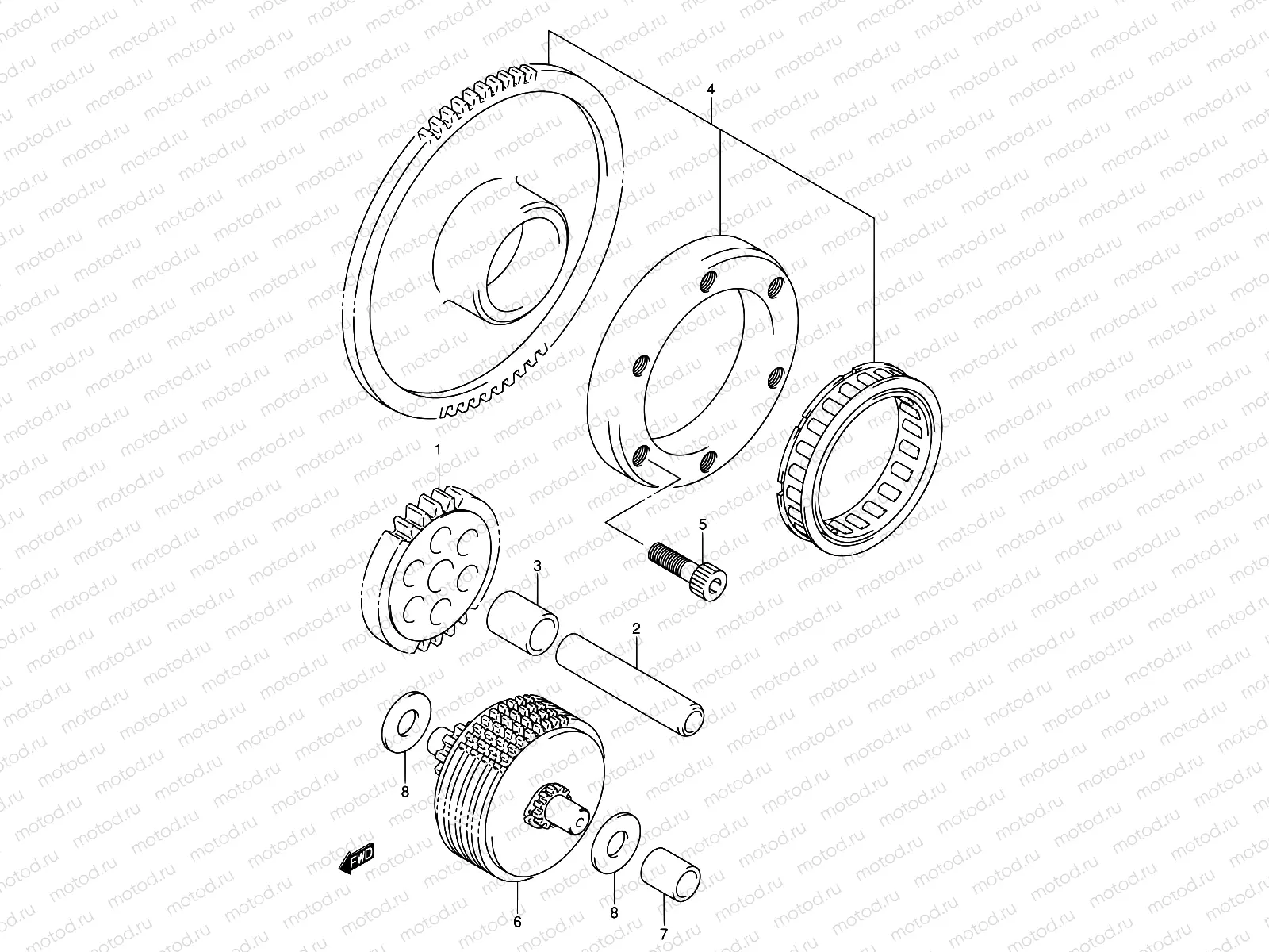 8 - STARTER CLUTCH