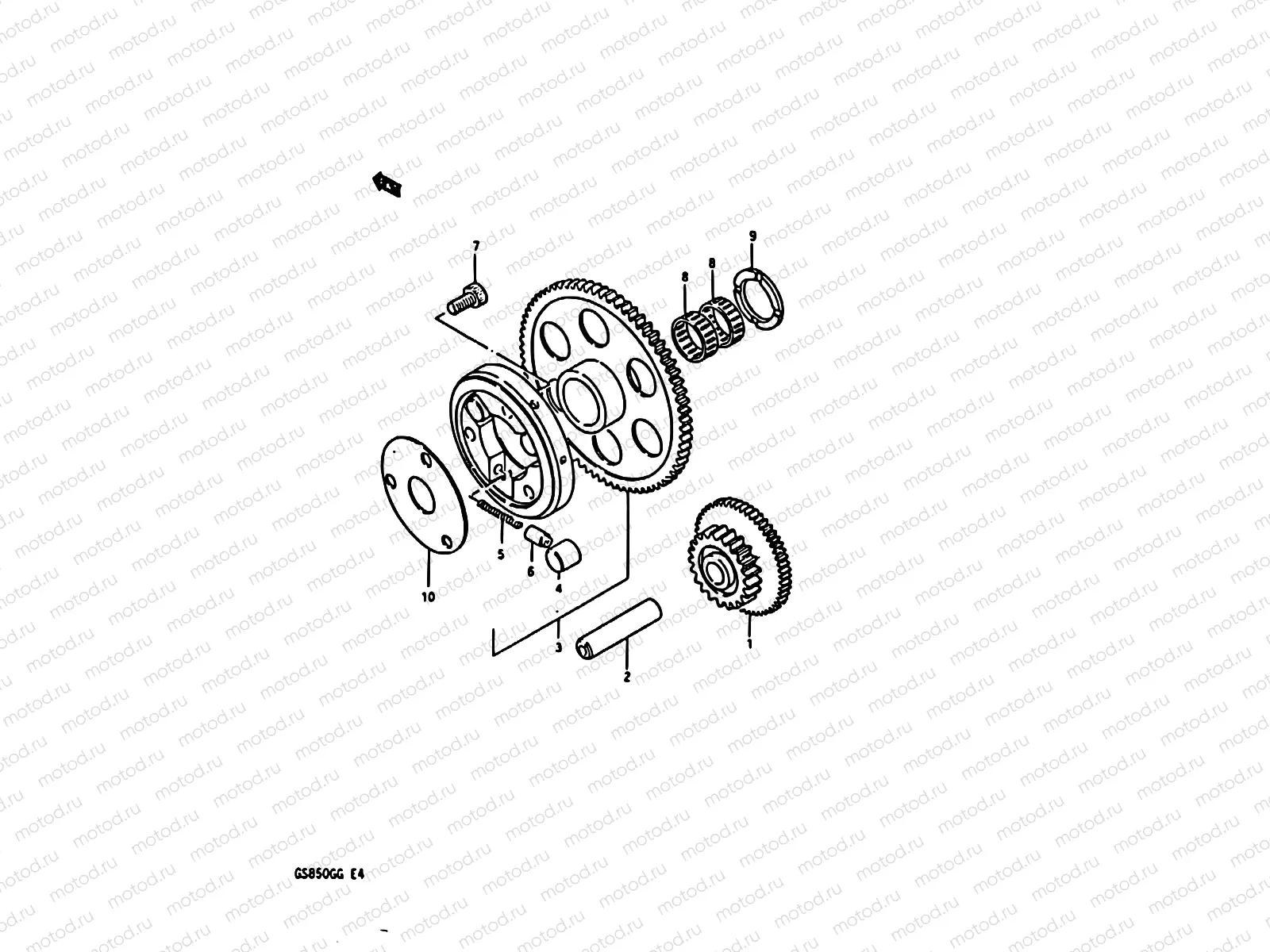 8 - STARTER CLUTCH