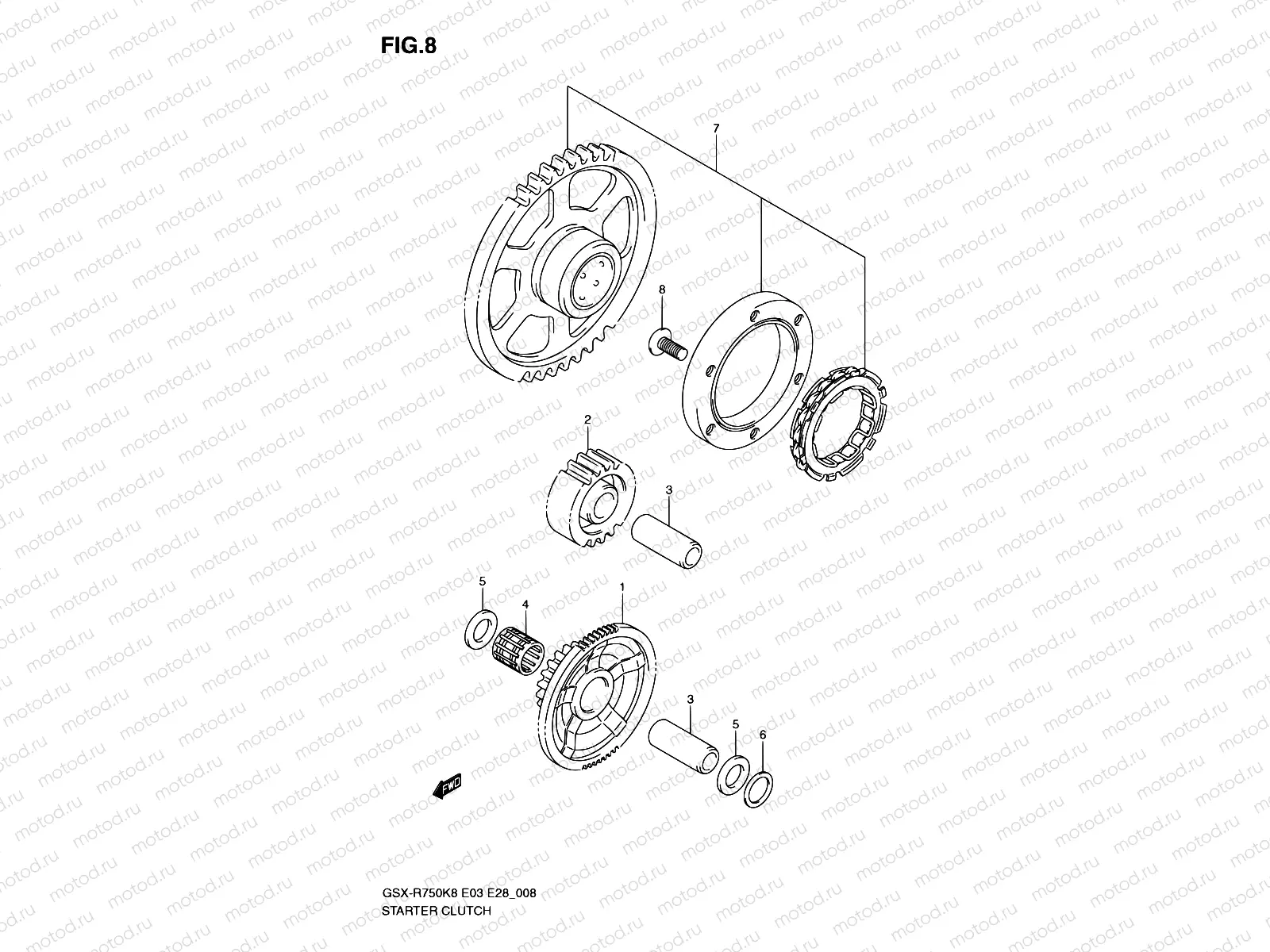 8 - STARTER CLUTCH