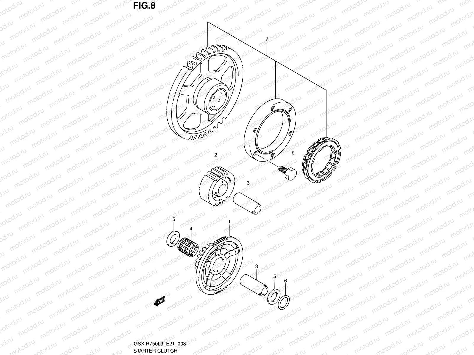 8 - STARTER CLUTCH