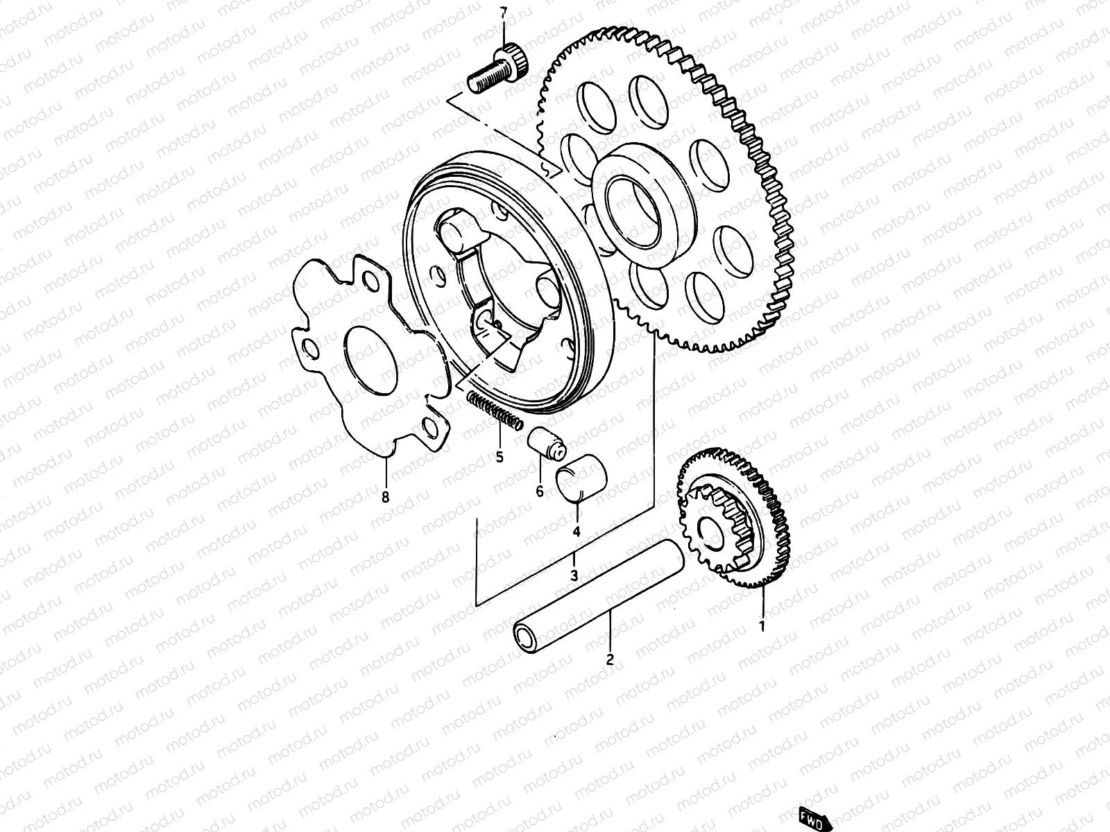 8 - STARTER CLUTCH