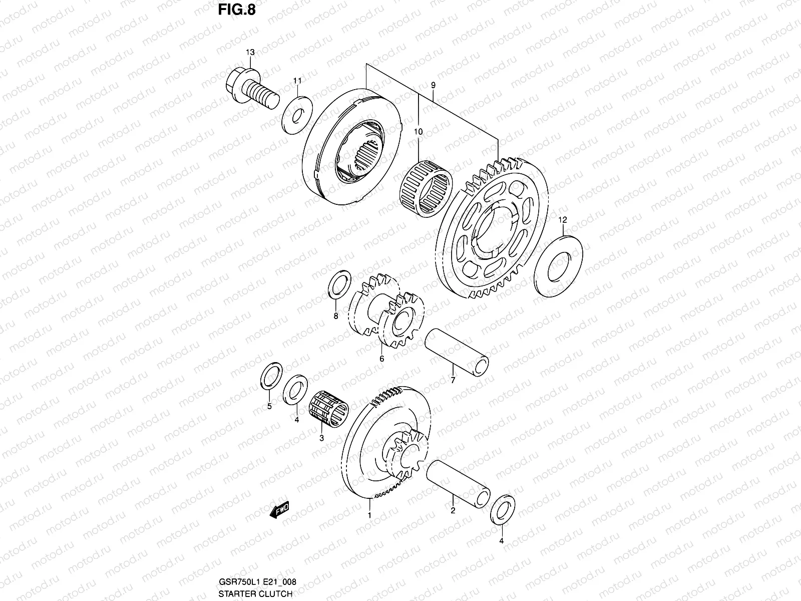 8 - STARTER CLUTCH