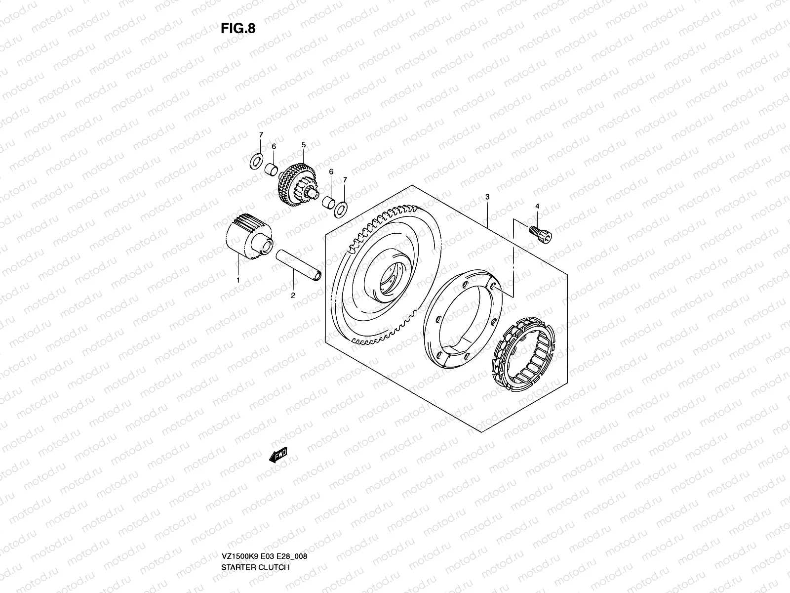 8 - STARTER CLUTCH