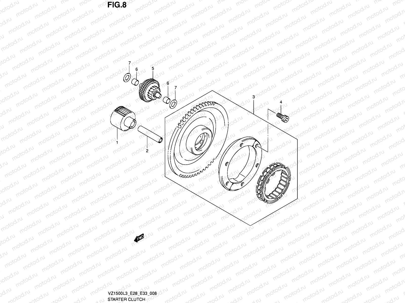 8 - STARTER CLUTCH