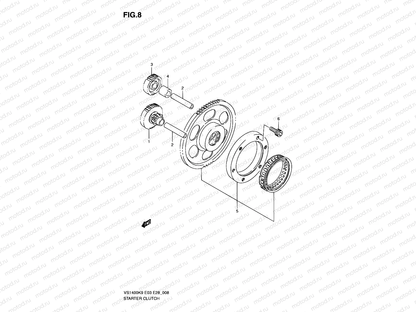 8 - STARTER CLUTCH
