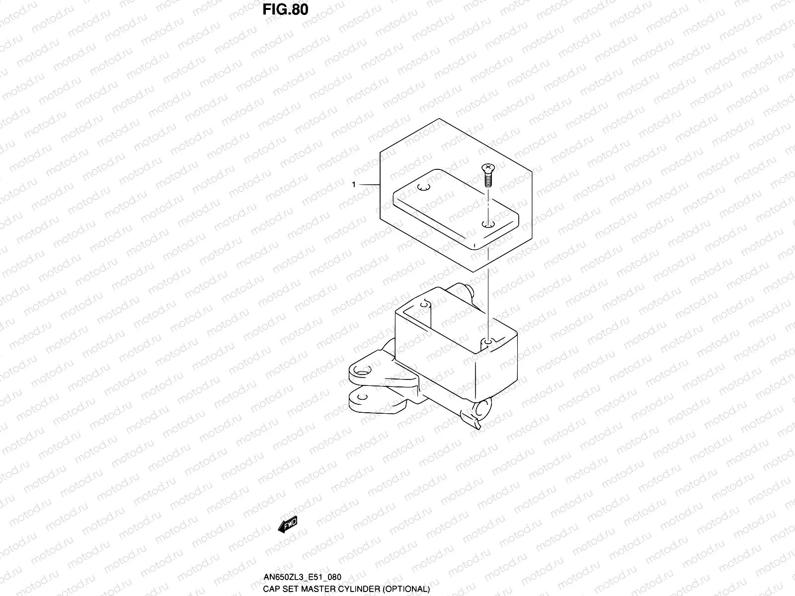 80 - CAP SET MASTER CYLINDER (OPTIONAL)