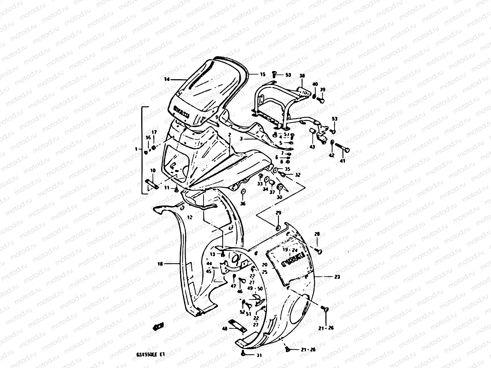 80 - COWLING (GSX550EFE)
