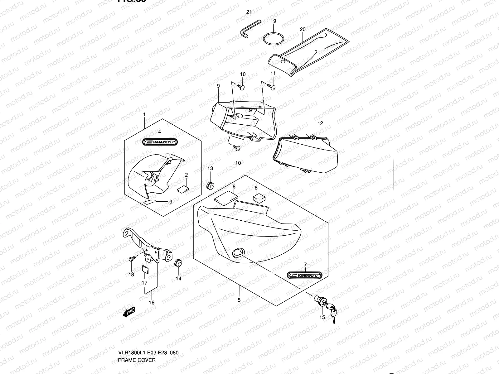 80 - FRAME COVER (VLR1800TL1 E28)
