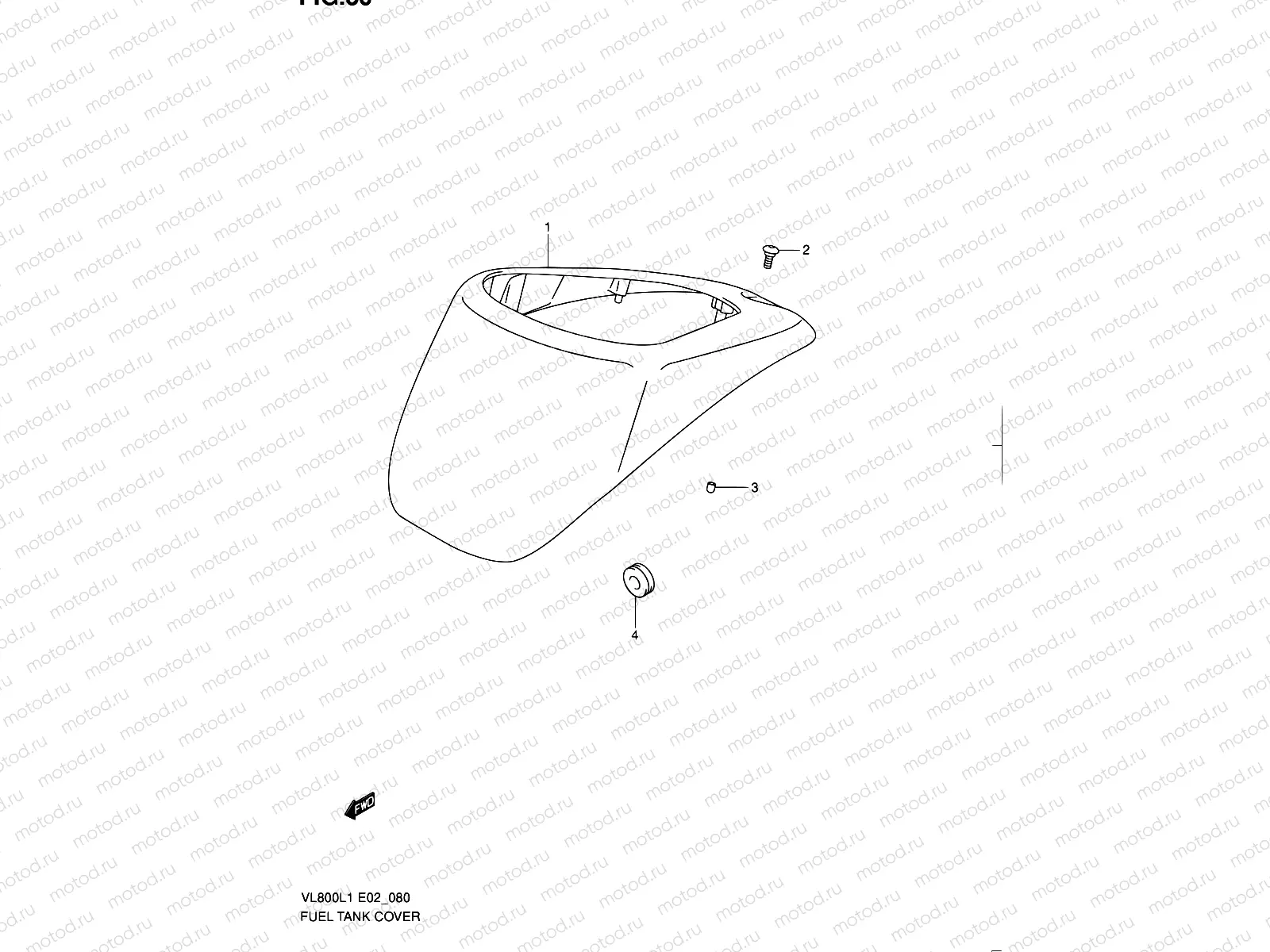 80 - FUEL TANK COVER